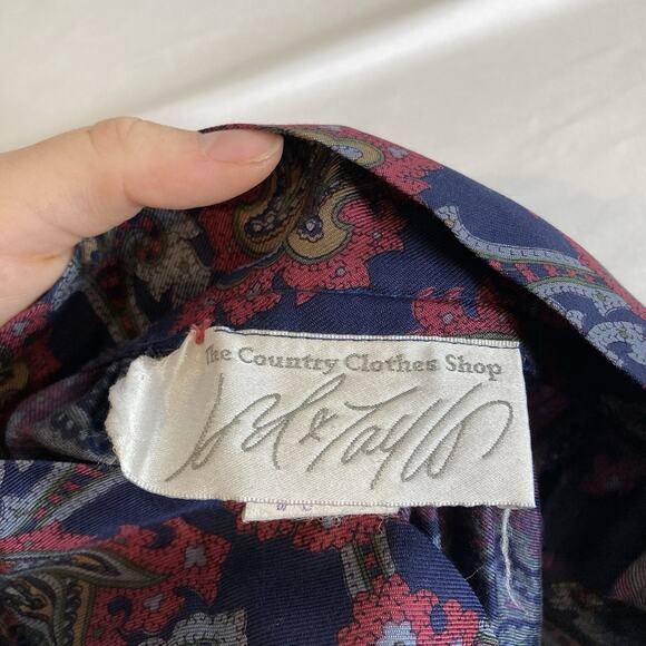 Vintage Lord & Taylor Y2K Women's Paisley Blouse Maxi Skirt Set Est. Size L 80’s - Picture 15 of 16